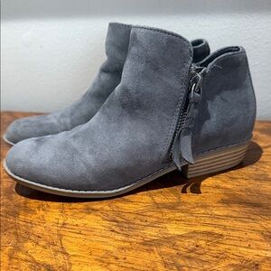 Dolce Vita Charcoal Suede Ankle Booties